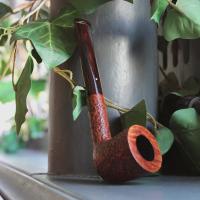 Alfred Dunhill - The White Spot County 4105 Group 4 Dublin Fishtail Pipe (DUN272)